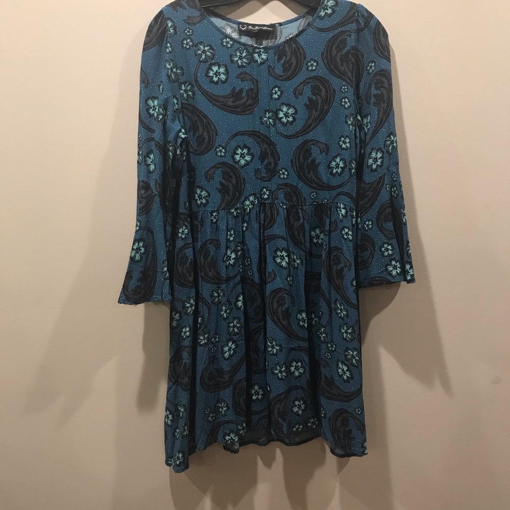 For Love & Lemons Babydoll Bohemian Dress, Large - Picture 2 of 6